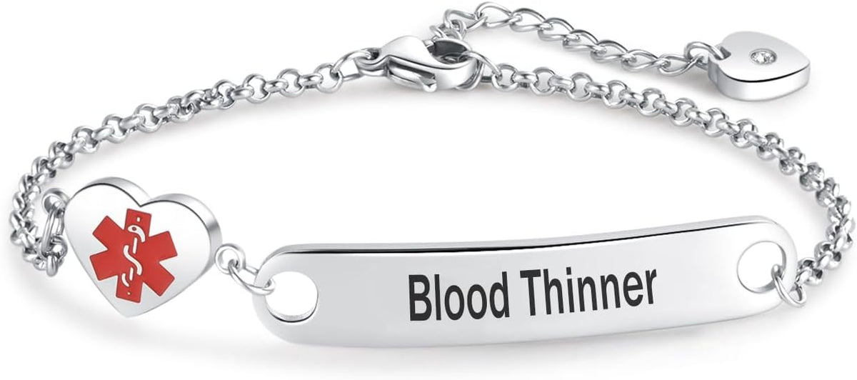 Cynora Medical Alert ID Bracelet - Blood Thinner
