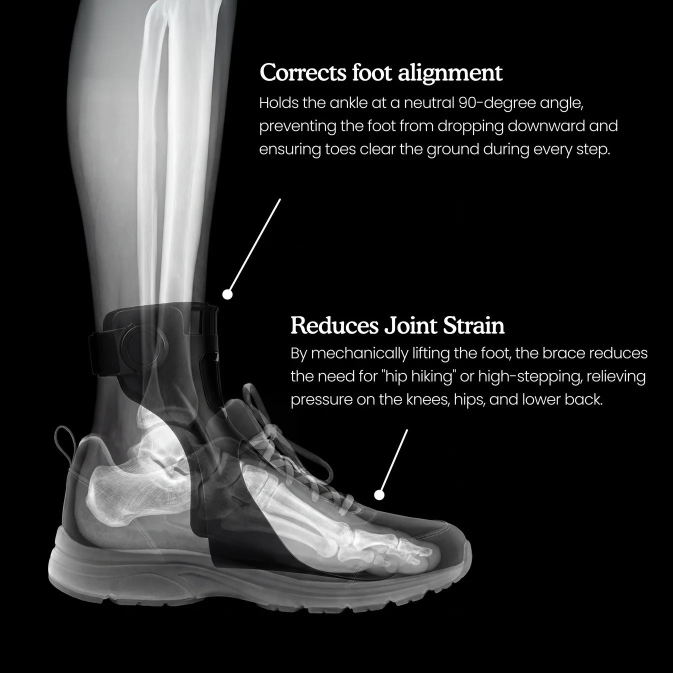 Hybrid Foot Drop AFO Brace