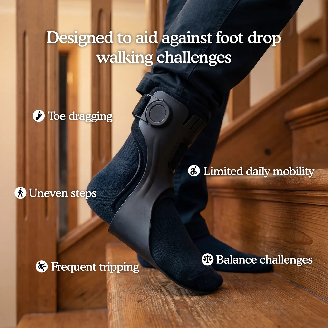 Hybrid Foot Drop AFO Brace