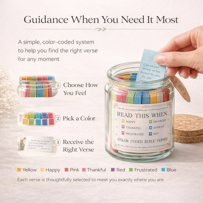 Handmade 90-Day Bible Verses Jar