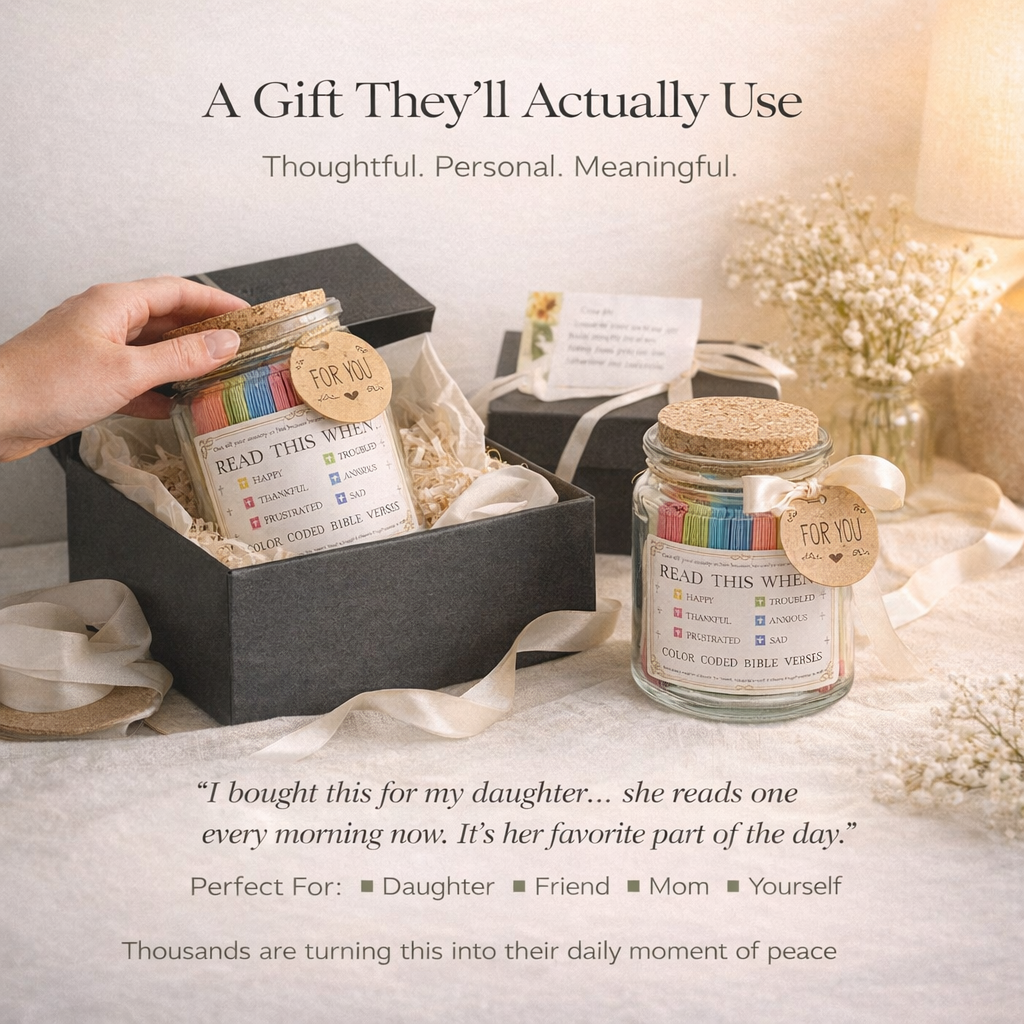 Handmade 90-Day Bible Verses Jar