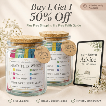 Handmade 90-Day Bible Verses Jar