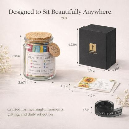 Handmade 90-Day Bible Verses Jar